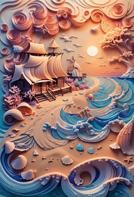Paper Quilling And Layering Style - [Flux/SDXL/SD1.5]