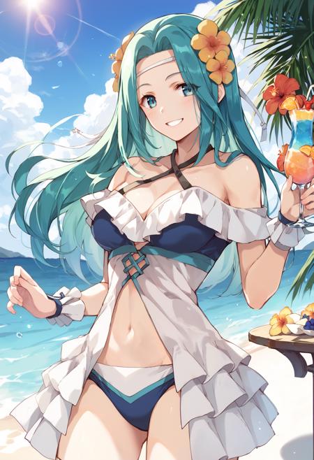 Fiora/フィオーラ (Fire Emblem Heroes Outfit)【PonyXL】版本summer_v1.0 (ID: 381191)