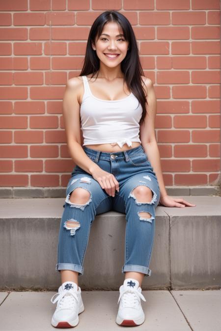 [PonyXL] Ripped Jeans (with fishnet)