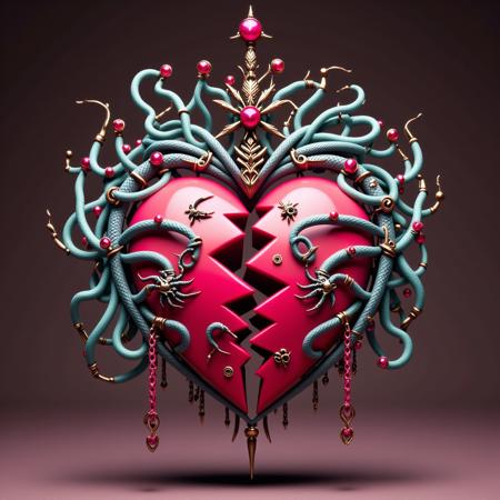 ? Split Heart Necklace Flux ? - Custom broken heart necklace