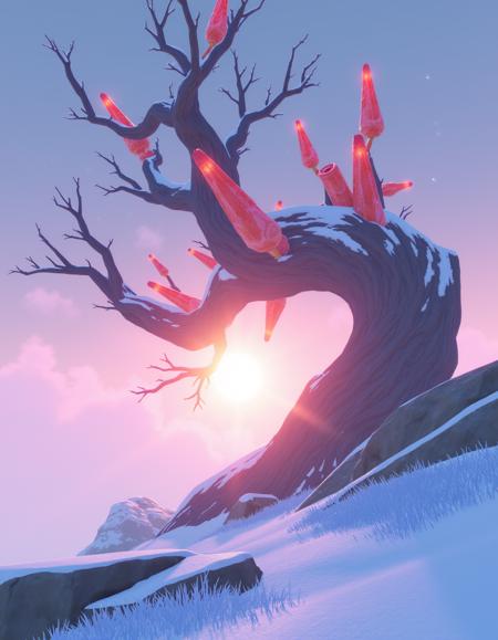 Genshin style landscapes