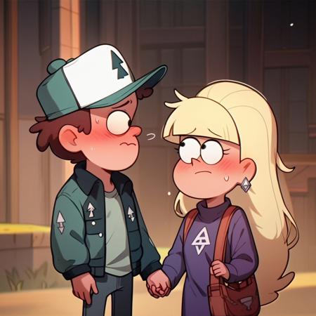 Dipper and Pacifica together - Gravity Falls -