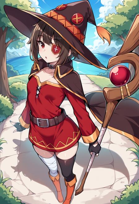 Megumin ~ KonoSuba (Kono Subarashii Sekai ni Shukufuku wo!) [2 Outfits]【Illustrious+Pony】