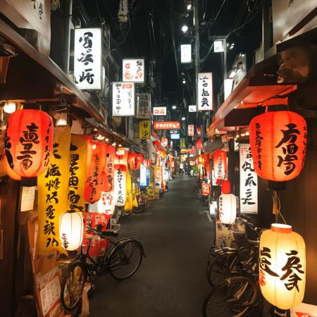 飲み屋街～しょんべん横丁(大阪・十三)  / Bar Street - Shonben Yokocho (Juso, Osaka) SDXL