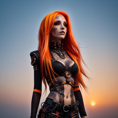 Orange & Black