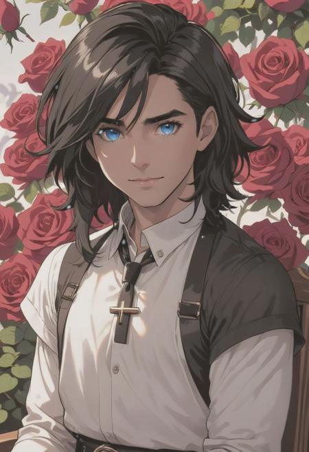 Anime Style Rose Garden
