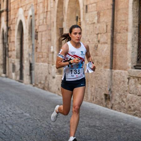 Orienteering runner
