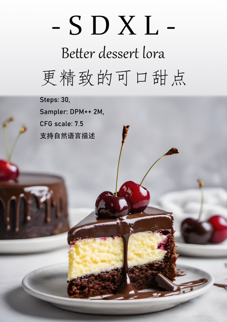 更好的精致甜点 | Better Dessert Lora版本F1D2 (ID: 156606)