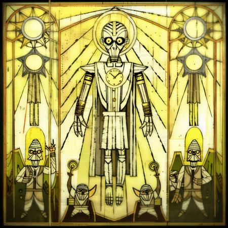 Gehn's Gate Room Illustrations from Riven: The Sequel to Myst