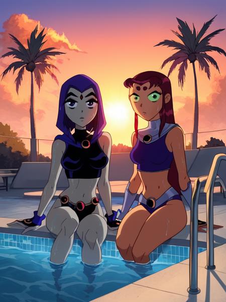Teen Titans Style and Characters | All-in-One Pony LoRA | Raven, Starfire, Jinx, Terra, Bumblebee