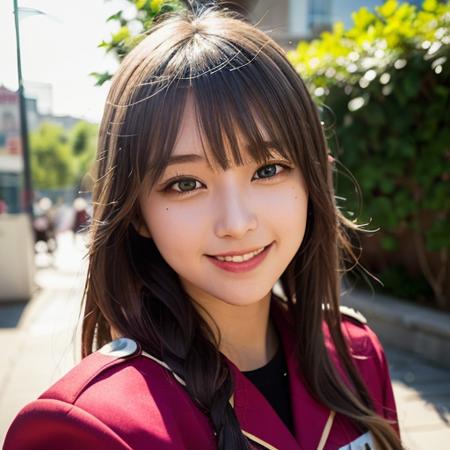Asia girl in uniform