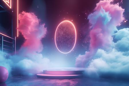 A stage background style