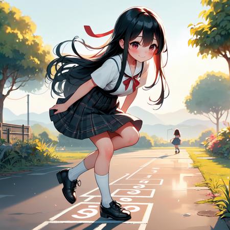 girl like hopscotch