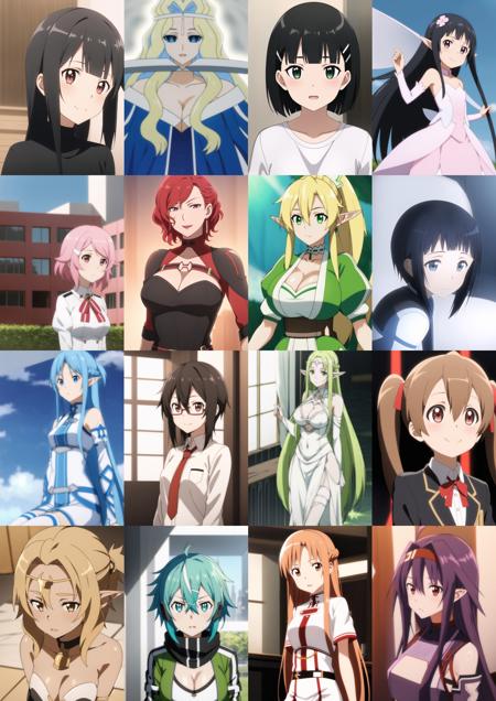 Sword Art Online - Girlpack LoRA (40)版本0.2 S2 (ID: 32420)