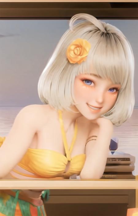 星瞳 Xingtong (vtuber) 3D 更新至夏日风情版本v2 夏日风情装 (ID: 16937)