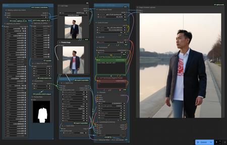 [FLUX | SDXL] Auto clothes inpainting版本FLUX FILL (ID: 1117913)