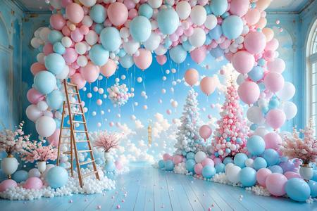 TQ - Rainbow Kid Backdrops XL