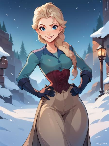 Elsa (Frozen) Disney Princess, by YeiyeiArt
