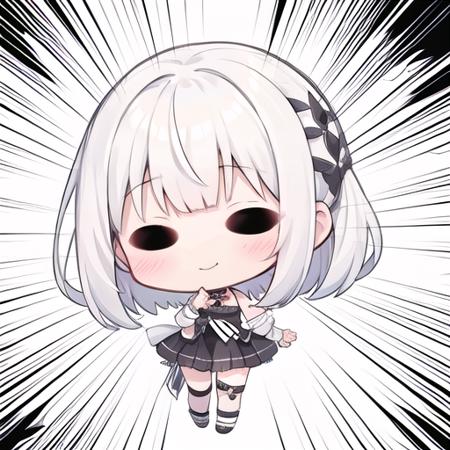 Comic expression : black eyes type 6