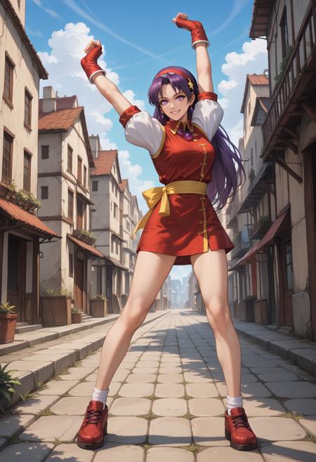 Athena Asamiya (麻宮 アテナ), (The King of Fighters 2000, KOF 2000, KOF '00, ザ・キング・オブ・ファイターズ), LoRA, PonyXL