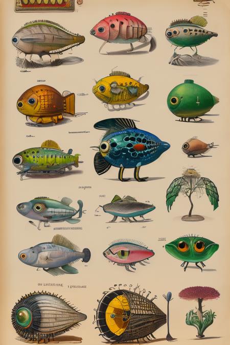 style of Codex Seraphinianus 212