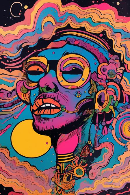 psychedelic funk art style