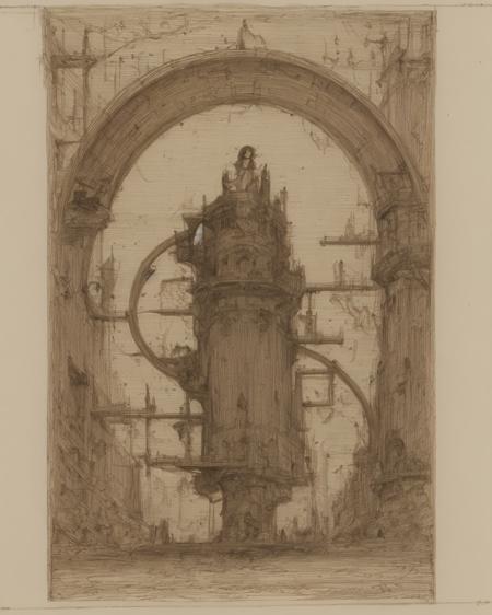 DaVinci's sketchbook (Fountain Pen Sketch )
