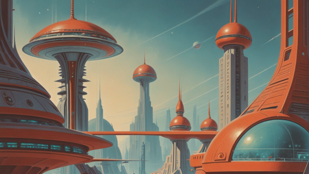 Envy Starlight Mid Century Scifi 01 - Classic retro scifi architecture