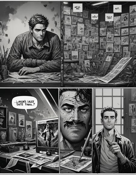 Dalle 3 Comic Strip Style