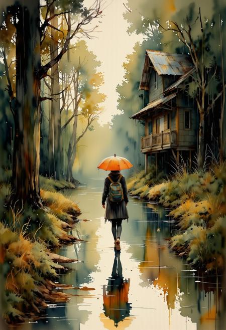 Watercolor painting
