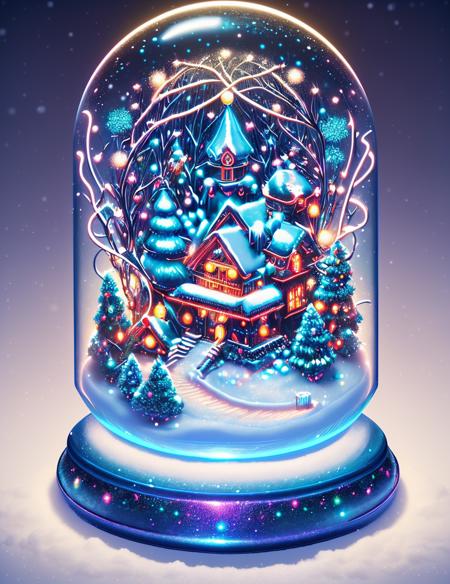 DonM - Neon Christmas Ghost Style [SD1.5, SDXL]