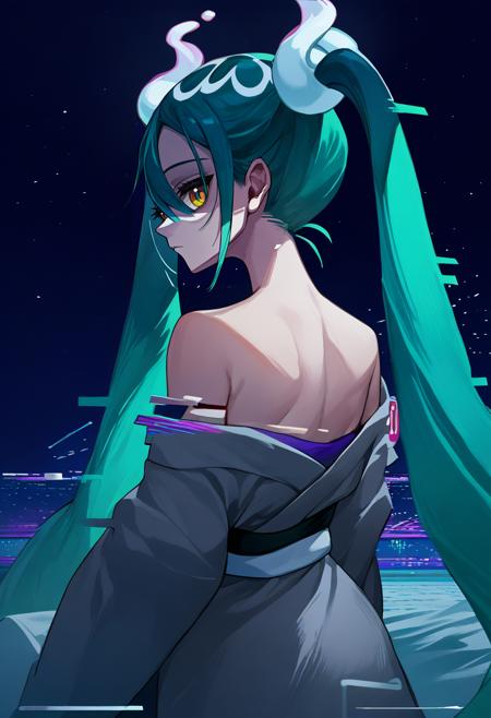 [PonyV6 XL] Ghost Miku | Project Voltage