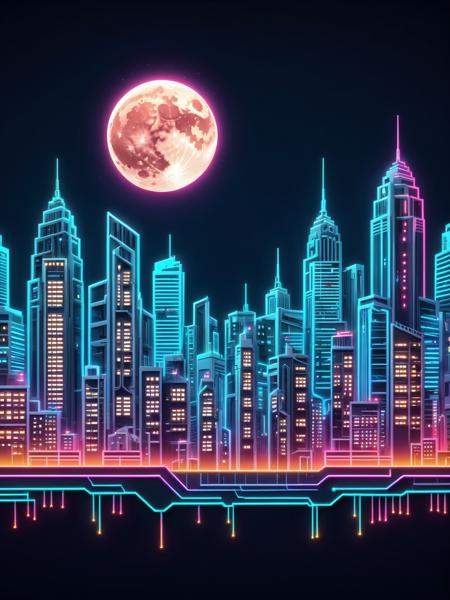 Neon Cyberpunk Papercut - FLUX & SDXL