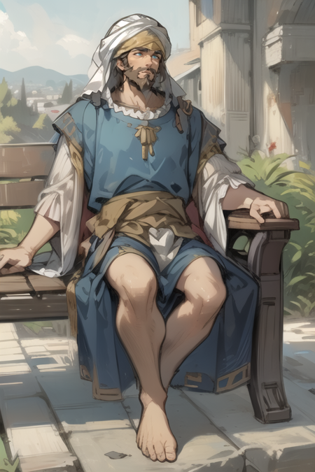 traditional Hebrew clothing (9rd century BC)