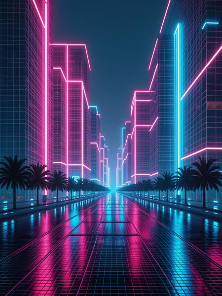 Neon Cyberpunk Vaporwave FLUX & SDXL