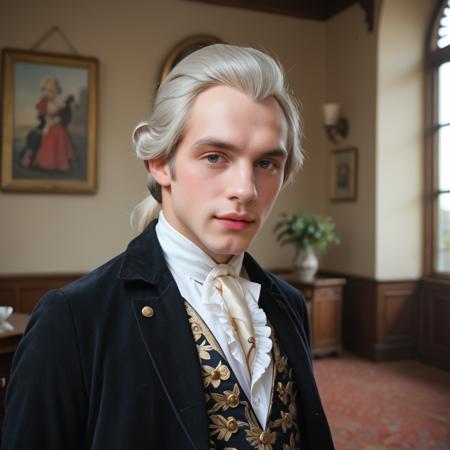 18th century men (rococo clothing, makeup, wigs -  PonyXL)
