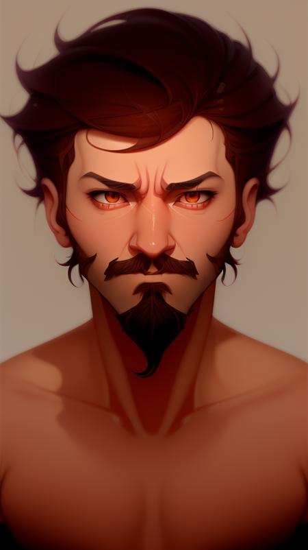 frowning
