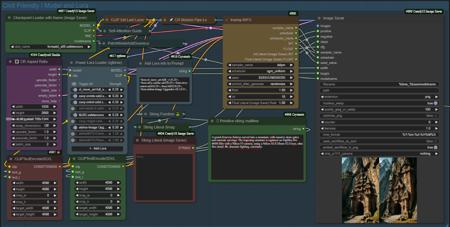 ?CivitAi Friendly Workflow - Model and LORA?版本v1.0 (ID: 646572)