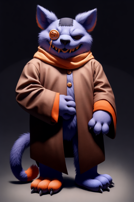 Seam (Deltarune), Furry Character Model