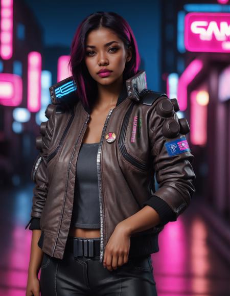 Cyberpunk Samurai Jacket SDXL