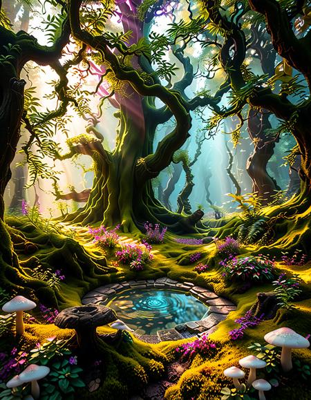 enchanted forest background
