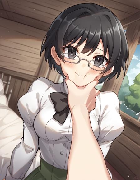 Shizune Hakamichi (羽加道 静音) - Disability Girls (Katawa Shoujo) (かたわ少女)