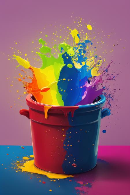 A colorful paint bucket - tangbohu 20