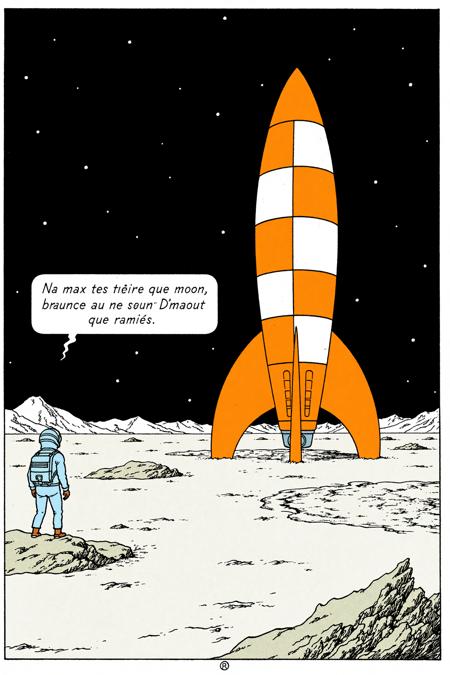 Tintin comic style