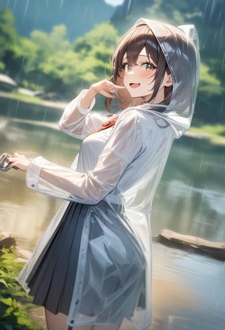 transparent raincoat / 透明レインコート / 透明カッパ