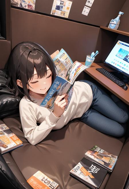ネカフェ (Internet Cafes in Japan) SDXL