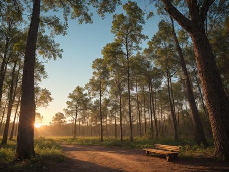 Forest and Sea realisty background