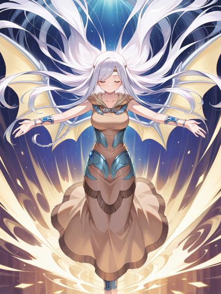 Yu-Gi-Oh! - Maiden with Eyes of Blue & Blue eye white dragon (青き眼の乙女 & 青眼の白龍) illu/PonyXL
