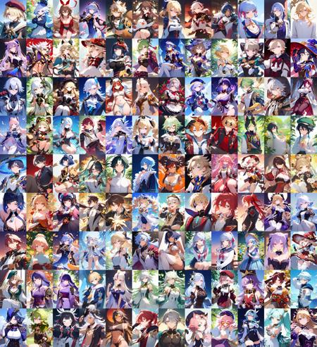 (Pony)All characters Genshin Impact ( 124 characters) 原神全角色 124 位版本v1.0 (ID: 400129)