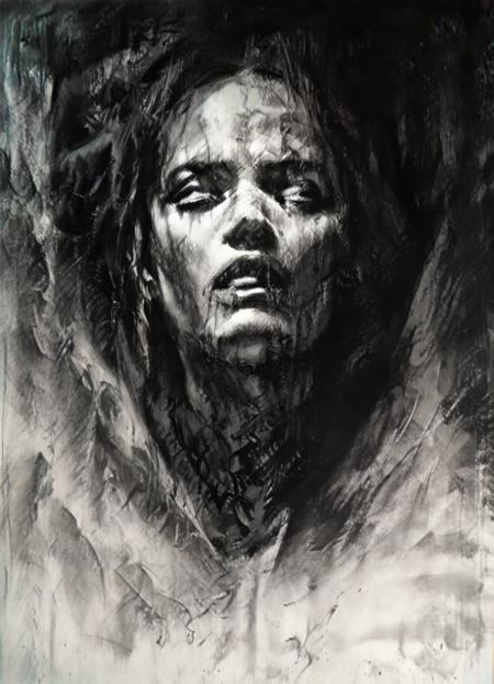 Abstract Charcoal Style for Pony XL